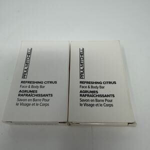 2 Pk Paul Mitchell Refreshing Citrus Face & Body Bar 1.26oz Large Travel Size